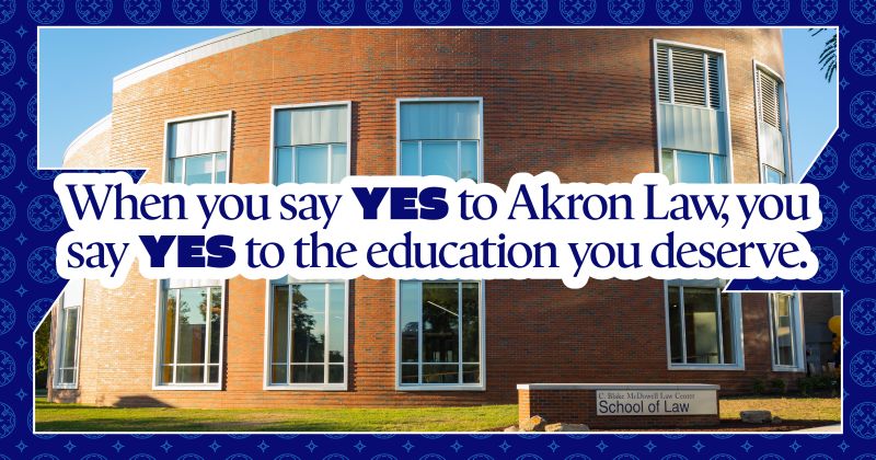 Akron Law, University of Findlay announce new 3+3 partnership