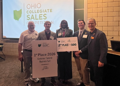 Akron Students Earn Top Honors at Ohio Collegiate Sales Competition
